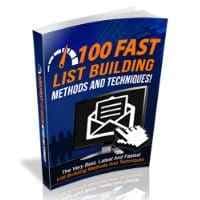 100 Techniques de construction de la liste rapide