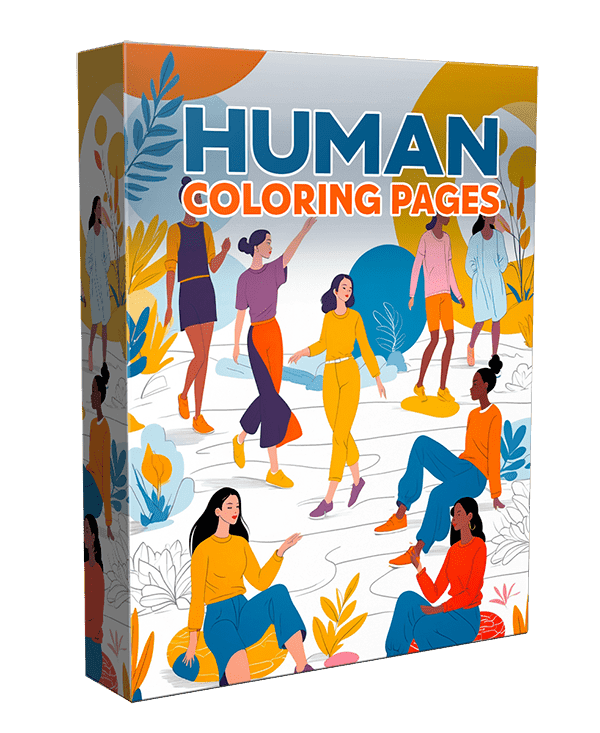 100+ Pages imprimables de coloration humaine pour les enfants