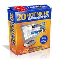 20 En-tête de niche chaude Graphiques V2