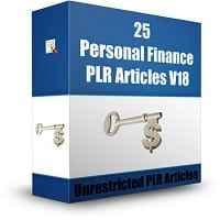 25 Articles du PLR sur les finances personnelles V18