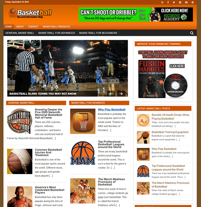 Bouts de basketball Blog PLR