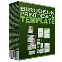 Modèle de conception d'impression Birudeun