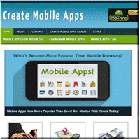 Créer un site d'applications mobiles