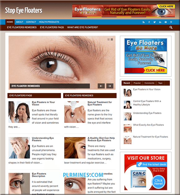 Flotteurs oculaires WP Blog