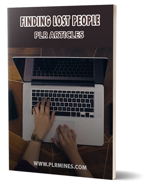 Articles PLR pour retrouver des personnes disparues