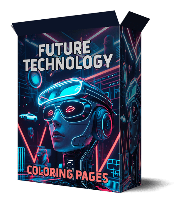 Pages de coloriage des technologies futures pour les enfants