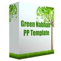 Modèle de Powerpoint polyvalent de Nabhan vert