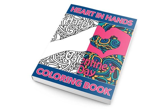 Pack de coloration du cœur dans les mains