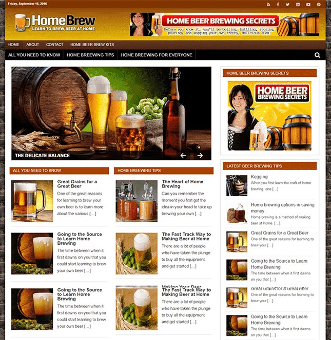 Accueil Brewing PLR Blog