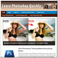 Apprendre Photoshop PLR Site