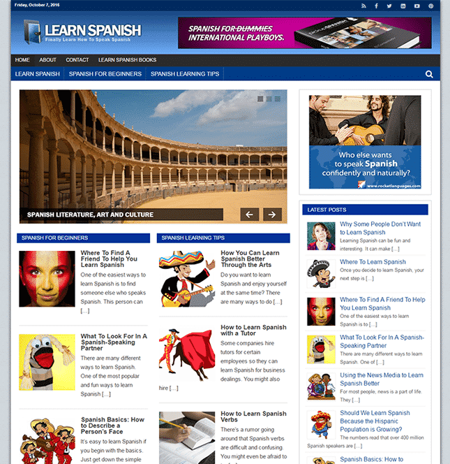 Apprendre l'espagnol PLR Blog