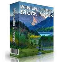 Montagnes et forêts Images des stocks