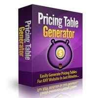 Logiciel de générateur de table de tarification