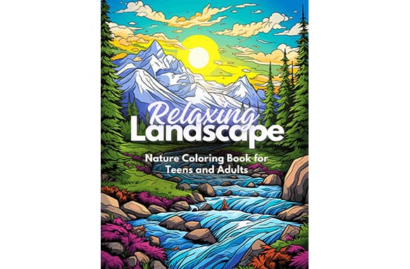 Relaxing Lanscape & – Livre de Coloration de la nature