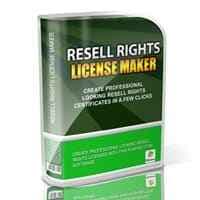 Marque de licence de droit de revente