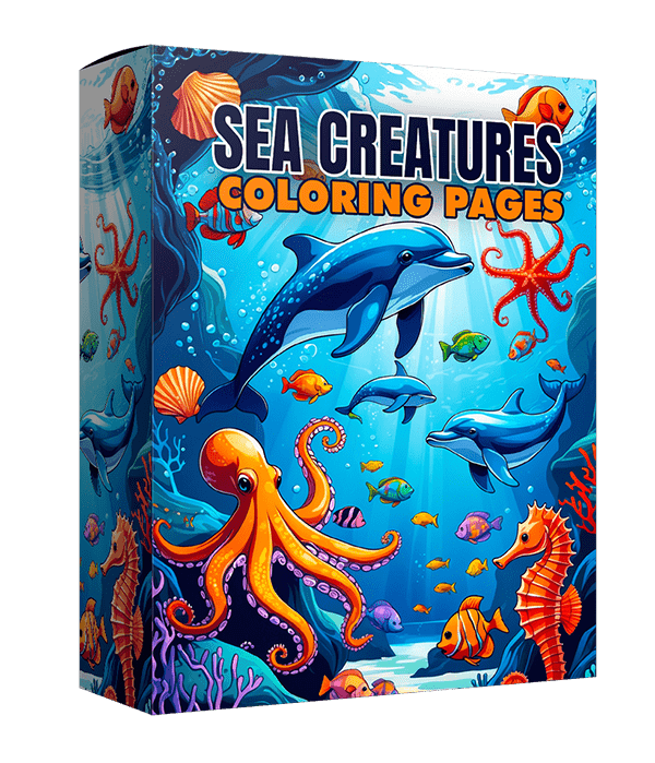 Pages de coloration de la creature de mer pour les enfants