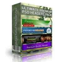 Pack d'en-têtes PSD Premium ultime
