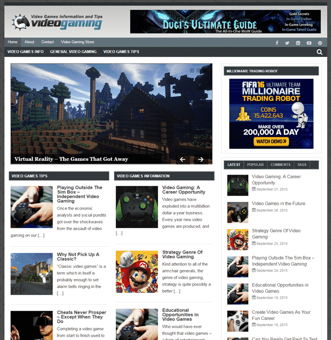 Blog de jeu vidéo PLR
