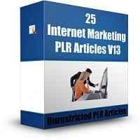 25 Internet Marketing PLR Articles V13