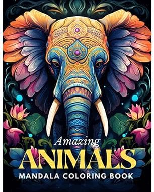 Incroyables animaux Mandala coloriage livre