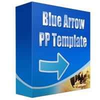 Modèle PowerPoint polyvalent Blue Arrow