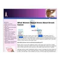 Site Web sur le cancer du sein