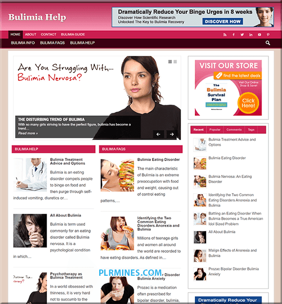 Bulimia Aide prêt Blog