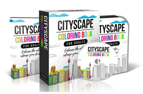 Livre de coloriage Cityscape pour adultes
