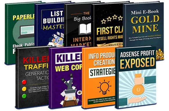 Collection de 9 livres revendables