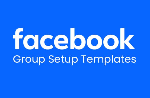 Modèles de configuration du groupe Facebook