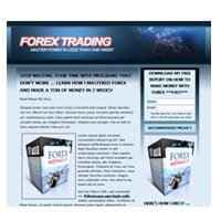Modèle de page d'atterrissage Forex
