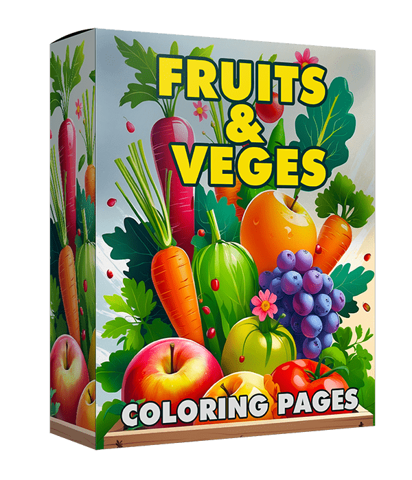 Pages de coloration des fruits et légumes (imprimables)
