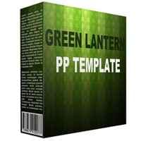 Modèle PowerPoint polyvalent de lanterne verte