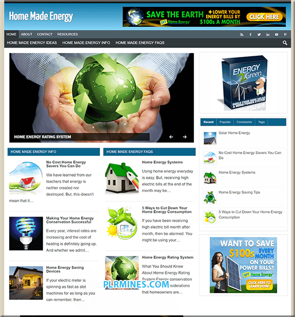 Blog d'affiliation énergétique fait maison