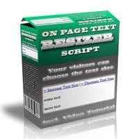 Script de résorption de texte sur la page