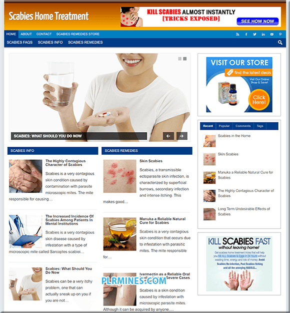 Traitement Scabies WordPress Site Web