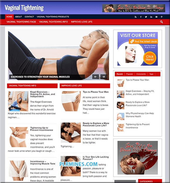 Blog WordPress de rapprochement vaginal