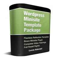 Paquet WordPress Minisite Template