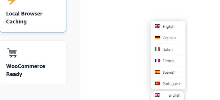 Sélecteur de langue Libre Translate